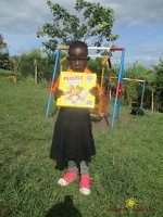 Karungi Victoria Three Years Old recieves her Needy Package